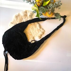 Vanessa Bruno Black Suede Shoulder Bag